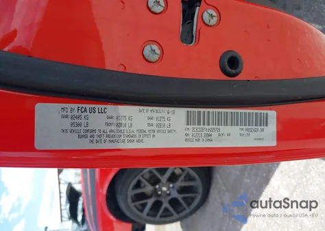 2018 Dodge Challenger R/T from USA, damaged, VIN 2C3CDZBT0JH229728